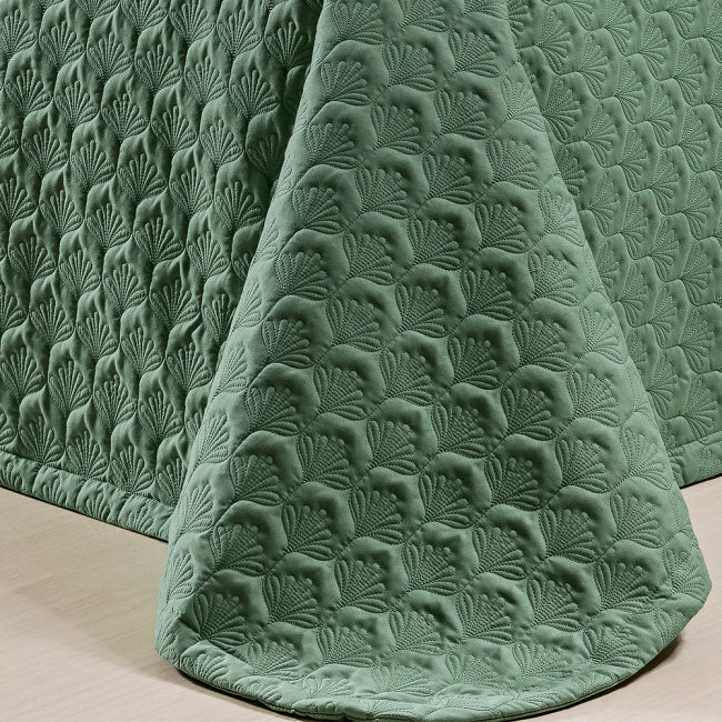 Cobre Leito King Natureza Percal Peletizado 200 Fios 03 Peças - Verde