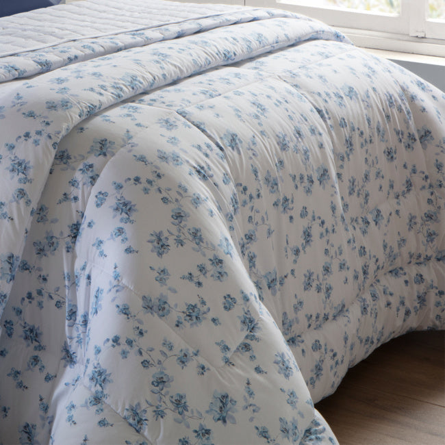 Cobre Leito Queen Essenza Percal Acetinado 200 Fios Egípcios 100% Algodão 2,60m x 2,40m 03 Peças - Azuri