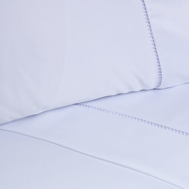 Roupa de Cama Lençol Queen Levit Percal 600 Fios Ponto Palito 04 Peças - Branco