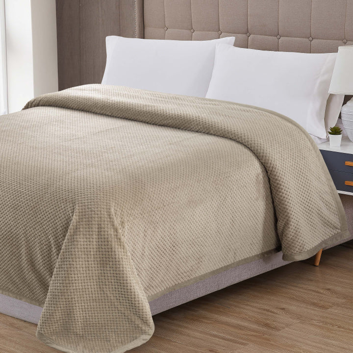 Cobertor Manta 260 Gramas Casal Queen King Extra Macio Popcorn 2,20m x2,40m - Fendi