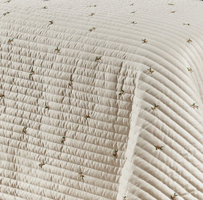 Cobre Leito Casal Queen Ellora Percal 400 Fios 03 Peças - Bege