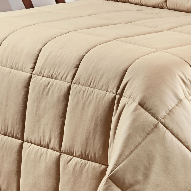 Edredom Pádua Queen 2,60m x 2,40m 14 Peças 400 Fios Egípcios 100% Algodão - Cáqui