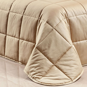 Edredom Pádua Queen 2,60m x 2,40m 14 Peças 400 Fios Egípcios 100% Algodão - Cáqui