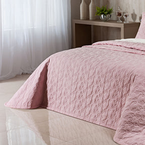 Cobre Leito Solteiro Clara 200 Fios 100% Algodão 02 Peças - Rosa Chá