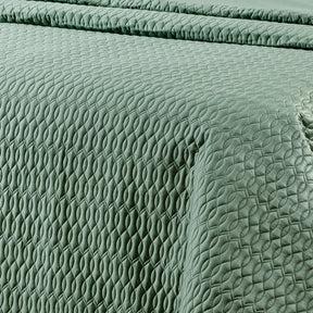 Cobre Leito Casal Queen Dakar 400 Fios Egípcio 100% Algodão 03 Peças - Verde