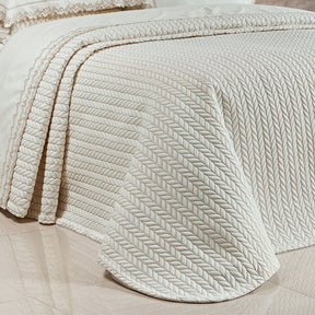 Cobre Leito Casal King Yara 200 Fios 100% Algodão 03 Peças - Palha / Dourado