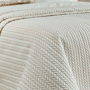 Cobre Leito Casal King Yara 200 Fios 100% Algodão 03 Peças - Palha / Dourado