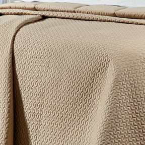 Cobre Leito Casal Super King Pádua Tecido 400 Fios Egípcio 100% Algodão 03 Peças - Cáqui