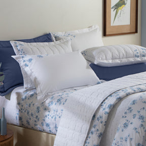 Cobre Leito Queen Essenza Percal Acetinado 200 Fios Egípcios 100% Algodão 2,60m x 2,40m 03 Peças - Azuri