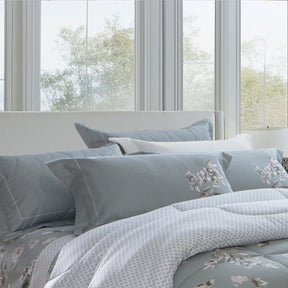 Cobre Leito King Palazzo Percal Acetinado 300 Fios Egípcios 100% Algodão 2,80m x 2,60m 03 Peças - Julian