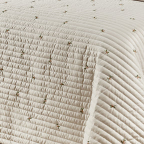 Cobre Leito Casal Super King Ellora Percal 400 Fios 03 Peças - Bege