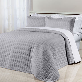 Cobre Leito Casal King Glass Tecido 200 Fios 100% Algodão 03 Peças - Concreto