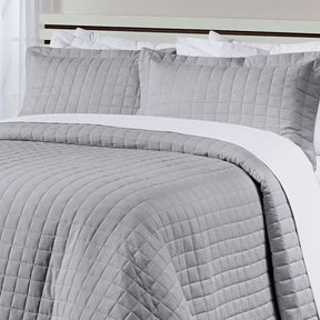 Cobre Leito Casal King Glass Tecido 200 Fios 100% Algodão 03 Peças - Concreto