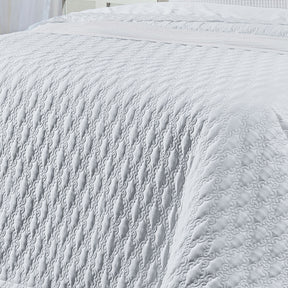 Cobre Leito Casal King Venetto Tecido 400 Fios Egípcio 100% Algodão 03 Peças - Branco