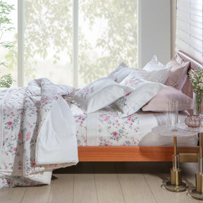 Cobre Leito King Palazzo Percal Acetinado 300 Fios Egípcios 100% Algodão 2,80m x 2,60m 03 Peças - Aminy