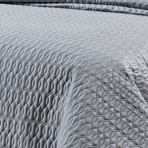 Cobre Leito Casal Queen Dakar 400 Fios Egípcio 100% Algodão 03 Peças - Concreto