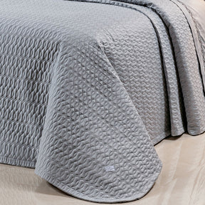 Cobre Leito Casal Super King Dakar 400 Fios Egípcio 100% Algodão 03 Peças - Concreto