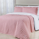 Cobre Leito Solteiro King Glass Tecido 200 Fios 100% Algodão 02 Peças - Rosa Chá
