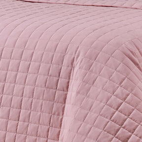 Cobre Leito Solteiro King Glass Tecido 200 Fios 100% Algodão 02 Peças - Rosa Chá