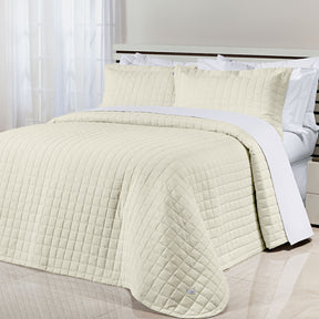 Cobre Leito Casal Super King Glass Tecido 200 Fios 100% Algodão 03 Peças - Palha