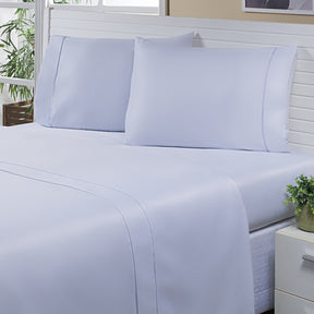 Roupa de Cama Lençol Queen Levit Percal 600 Fios Ponto Palito 04 Peças - Branco
