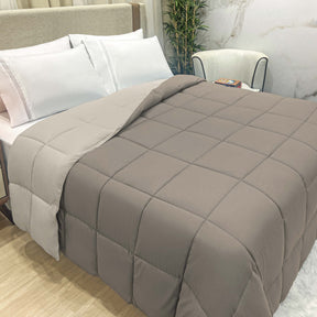 Edredom Toque de Plumas Super Soft Premium Pluma Queen - Damasco Bicolor