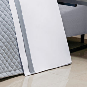 Roupa de Cama Casal Queen Laisa 400 Fios Egípcio 100% Algodão 04 Peças - Concreto