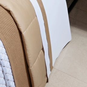 Roupa de Cama Casal King Laisa 400 Fios Egípcio 100% Algodão 04 Peças - Dourado