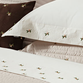 Roupa de Cama Casal King Ellora 200 Fios 100% Algodão 04 Peças - Palha