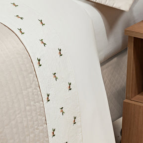 Roupa de Cama Casal King Ellora 200 Fios 100% Algodão 04 Peças - Palha