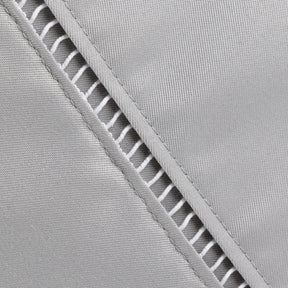 Roupa de Cama Lençol Solteiro Suavit Percal 400 Fios Ponto Palito 03 Peças - Cinza