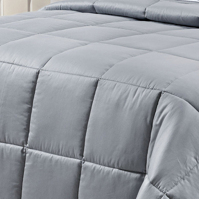 Edredom Casal King Pádua Tecido 400 Fios Egípcio 100% Algodão 03 Peças - Concreto