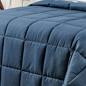 Edredom Casal King Pádua Tecido 400 Fios Egípcio 100% Algodão 03 Peças - Azul