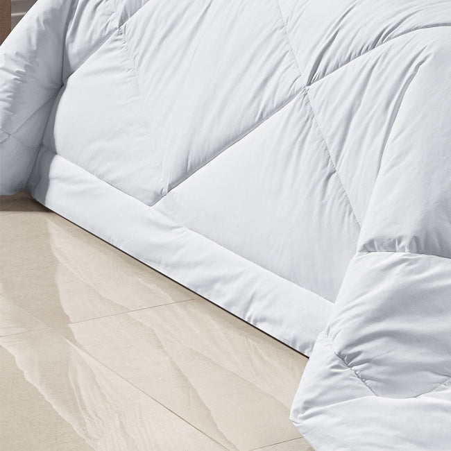 Edredom Casal King Glass Tecido 200 Fios 100% Algodão 01 Peça - Branco