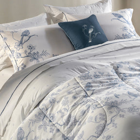 Edredom Queen Mivy 200 Fios 100% Algodão Dupla Face Tratamento Termobond Fios Penteado 2,60m x 2,40m 01 Peça - Estampado