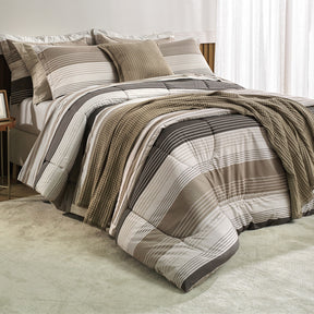 Edredom Queen Kaia 200 Fios 100% Algodão Dupla Face Toque Soft Fios Penteado 2,50m x 2,40m 01 Peça - Estampado