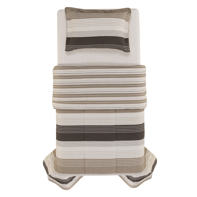 Edredom Queen Kaia 200 Fios 100% Algodão Dupla Face Toque Soft Fios Penteado 2,50m x 2,40m 01 Peça - Estampado