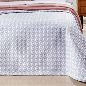 Cobre Leito Solteiro Versilia Tecido 400 Fios Egípcio 02 Peças - Branco / Nude