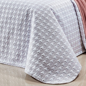 Cobre Leito Solteiro Versilia Tecido 400 Fios Egípcio 02 Peças - Branco / Nude