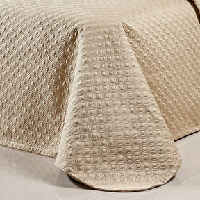 Cobre Leito Casal King Torino Tecido 400 Fios Egípcio 03 Peças - Cáqui