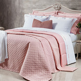 Cobre Leito Casal Queen Torino Tecido 400 Fios Egípcio 03 Peças - Rosa Chá