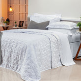 Cobre Leito Super King Bordado Bouti Dupla Face Percal 400 Fios 3,15m x 2,70m 03 Peças - Branco